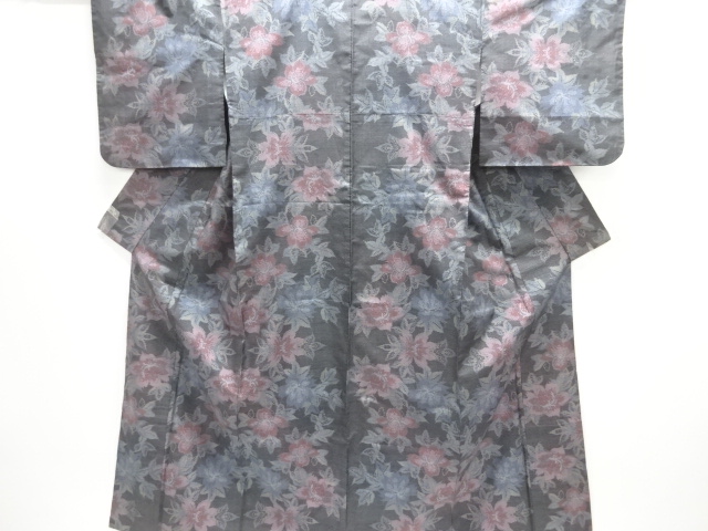 Japanese Kimono / Tsumugi Omeshi Silk